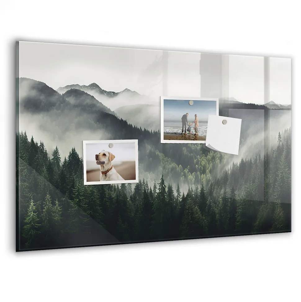Tableau Magnétique Tulup 60x40 cm Paysage forestier Mémos & Organisation