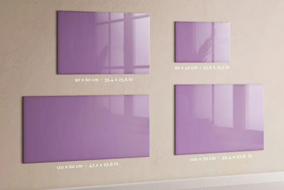 Tableau Magnétique Tulup 100x70 cm Couleur lilas Mémos & Organisation