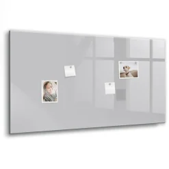 Tableau Magnétique Tulup 120x60 cm Couleur gris clair Mémos & Organisation