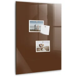 Tableau Magnétique Tulup 40x60 cm Couleur brune En Verre De Planification