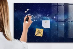 Tableau Magnétique Wallfluent 120x60 cm Étoiles du ciel sombre Marqueur blanc Mémos & Organisation