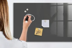 Tableau Magnétique Wallfluent 120x60 cm Couleur grise Marqueur blanc Mémos & Organisation