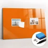 Tableau Magnétique Wallfluent 60x40 cm Couleur orange Marqueur noir En Verre De Planification