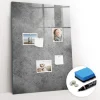Tableau Magnétique Wallfluent 70x100 cm Béton Marqueur blanc En Verre De Planification