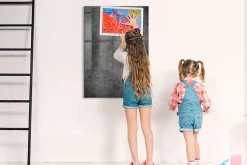 Tableau Magnétique Wallfluent 70x100 cm Béton Marqueur blanc En Verre De Planification