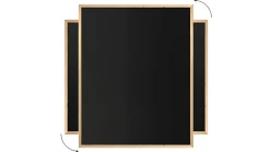 Tableau noir à craie 100x80 cm avec cadre en bois ECO