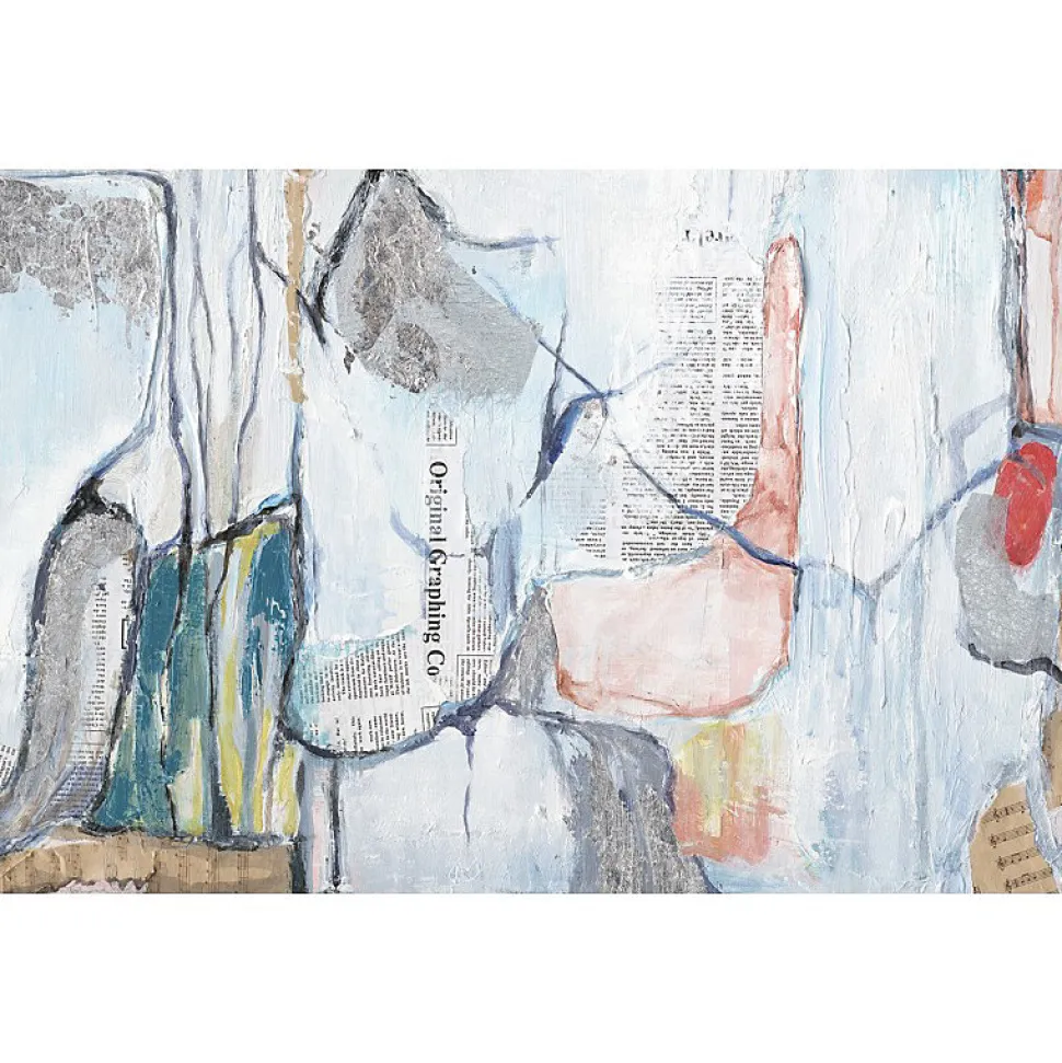 Tableau peinture originale 150 x 50 cm style Abstrait - News