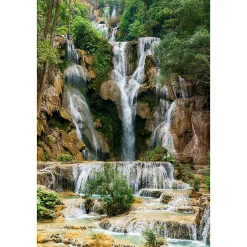 Tableau sur toile cascade laos 30x45 cm Fabriqué en France
