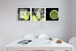 Tableau sur toile, Drink au citron vert panoramique 120x40 cm