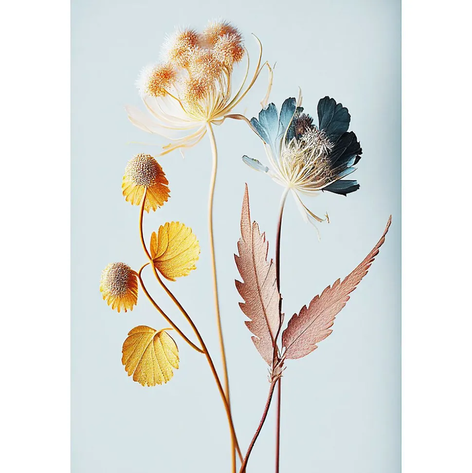 Tableau sur toile fleur colorée 30x45 cm Fabriqué en France