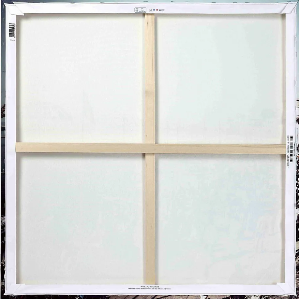 Tableau sur toile fleur de lumière 90x90 cm Fabriqué en France