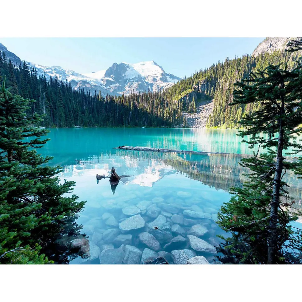 Tableau sur toile lac turquoise 100x140 cm Fabriqué en France