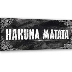 Tableau sur toile, Panorama Hakuna Matata 120x40 cm