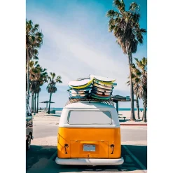 Tableau sur toile surf van 30x45 cm Fabriqué en France