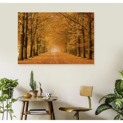 Tableau toile en kit ALLEE CAVALIERE 140 x 95 cm - Toile textile sans PVC, Made in France par Scenolia