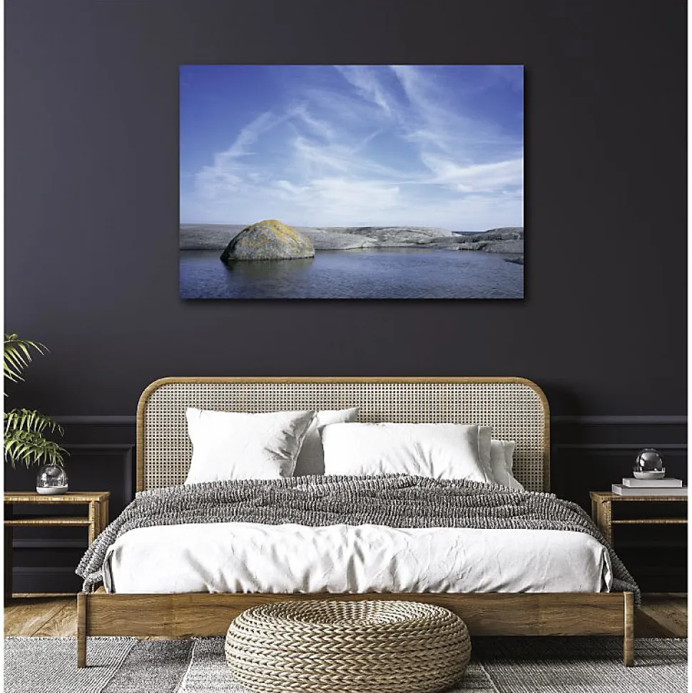 Tableau toile en kit ARCHIPEL 140 x 95 cm - Toile textile sans PVC, Made in France par Scenolia