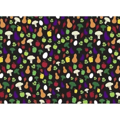 Tableau toile en kit ASSORTIMENT DE LÉGUMES 180 x 130 cm - Toile textile sans PVC, Made in France par Scenolia
