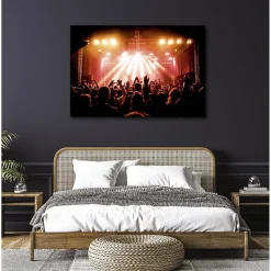 Tableau toile en kit CONCERT 140 x 95 cm - Toile textile sans PVC, Made in France par Scenolia