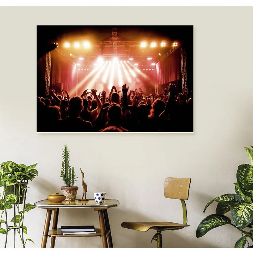 Tableau toile en kit CONCERT 140 x 95 cm - Toile textile sans PVC, Made in France par Scenolia