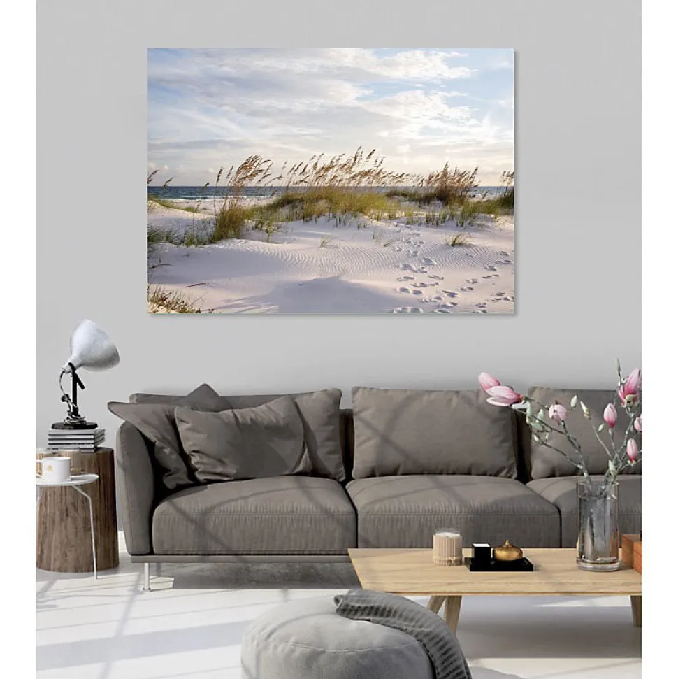 Tableau toile en kit DIRECTION OCÉAN 180 x 130 cm - Toile textile sans PVC, Made in France par Scenolia
