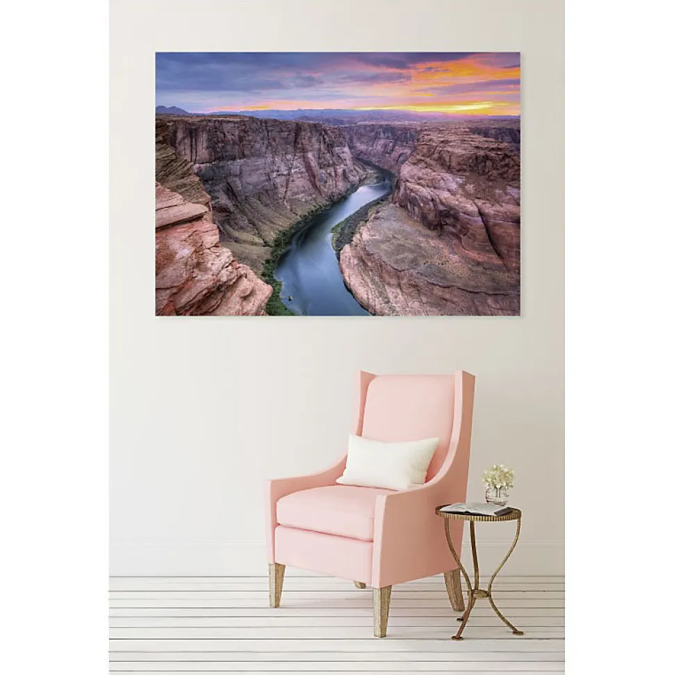 Tableau toile en kit GRAND CANYON 180 x 130 cm - Toile textile sans PVC, Made in France par Scenolia