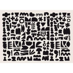 Tableau toile en kit GRIS CHARBON 180 x 130 cm - Toile textile sans PVC, Made in France par Scenolia