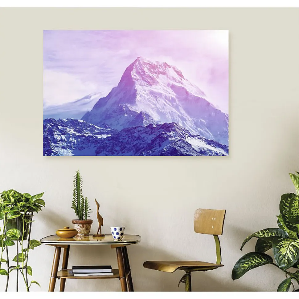 Tableau toile en kit HAUTE MONTAGNE 140 x 95 cm - Toile textile sans PVC, Made in France par Scenolia
