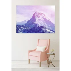 Tableau toile en kit HAUTE MONTAGNE 180 x 130 cm - Toile textile sans PVC, Made in France par Scenolia