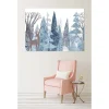 Tableau toile en kit ILLUSTRATION ENNEIGEE 180 x 130 cm - Toile textile sans PVC, Made in France par Scenolia