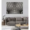 Tableau toile en kit KALEIDOSCOPIC BUILDING 180 x 130 cm - Toile textile sans PVC, Made in France par Scenolia
