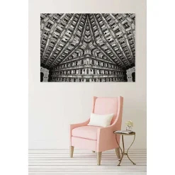Tableau toile en kit KALEIDOSCOPIC BUILDING 180 x 130 cm - Toile textile sans PVC, Made in France par Scenolia
