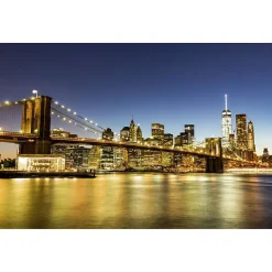 Tableau toile en kit LE PONT DE BROOKLYN 140 x 95 cm - Toile textile sans PVC, Made in France par Scenolia