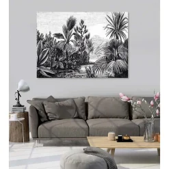 Tableau toile en kit LUXURIANCE 180 x 130 cm - Toile textile sans PVC, Made in France par Scenolia
