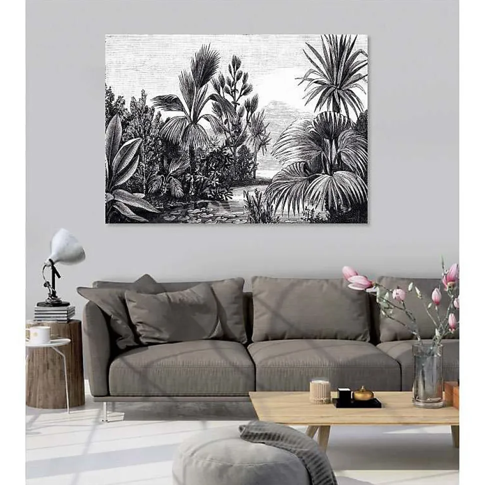 Tableau toile en kit LUXURIANCE 180 x 130 cm - Toile textile sans PVC, Made in France par Scenolia