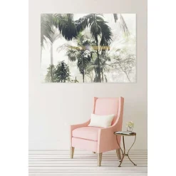 Tableau toile en kit PALM TREES 180 x 130 cm - Toile textile sans PVC, Made in France par Scenolia