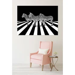 Tableau toile en kit PASSAGE PIETON 180 x 130 cm - Toile textile sans PVC, Made in France par Scenolia