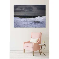 Tableau toile en kit PLAGE DE NORVEGE 180 x 130 cm - Toile textile sans PVC, Made in France par Scenolia