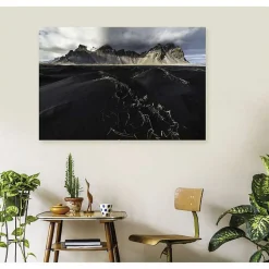 Tableau toile en kit PLAGE DE STOKKSNES 140 x 95 cm - Toile textile sans PVC, Made in France par Scenolia