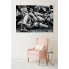 Tableau toile en kit RUGBY 180 x 130 cm - Toile textile sans PVC, Made in France par Scenolia