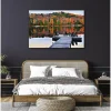 Tableau toile en kit SAISON AUTOMNE 140 x 95 cm - Toile textile sans PVC, Made in France par Scenolia