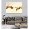 Tableau toile en kit SIXTINE 180 x 130 cm - Toile textile sans PVC, Made in France par Scenolia