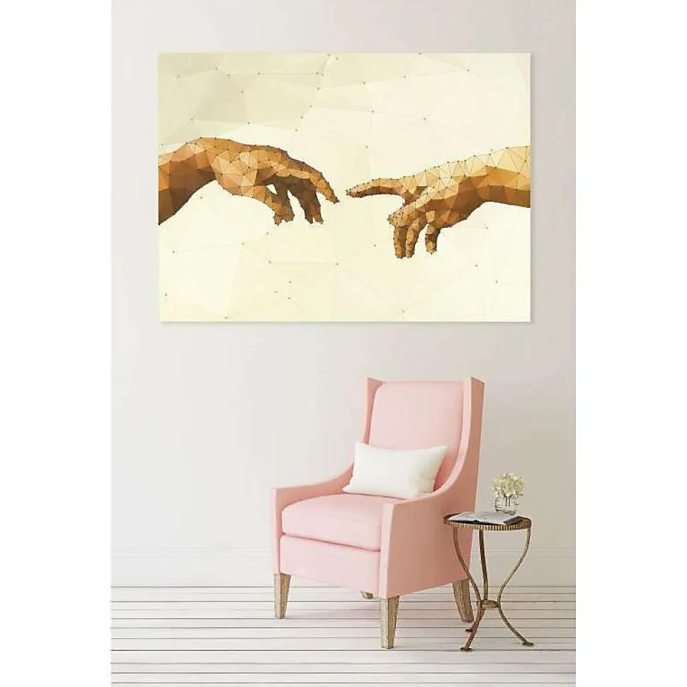 Tableau toile en kit SIXTINE 180 x 130 cm - Toile textile sans PVC, Made in France par Scenolia