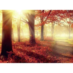 Tableau toile en kit SOLEIL D'AUTOMNE 180 x 130 cm - Toile textile sans PVC, Made in France par Scenolia