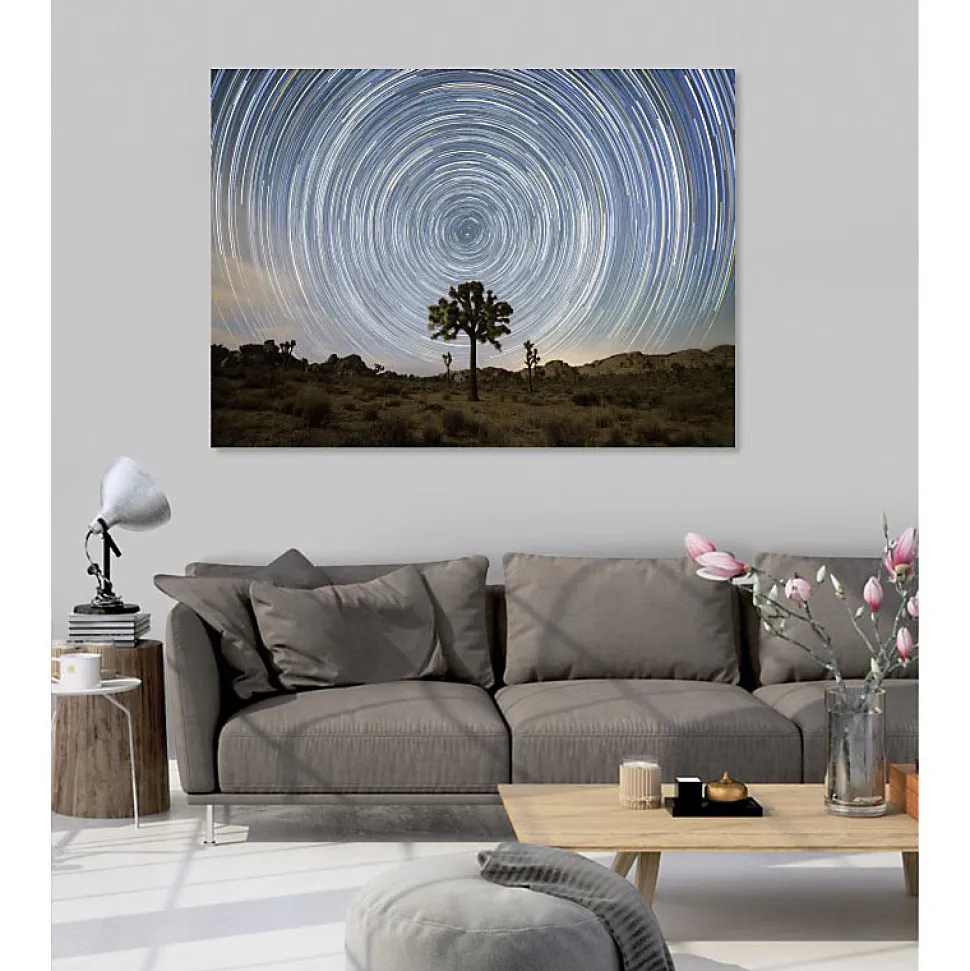 Tableau toile en kit STARSTRAIL 180 x 130 cm - Toile textile sans PVC, Made in France par Scenolia