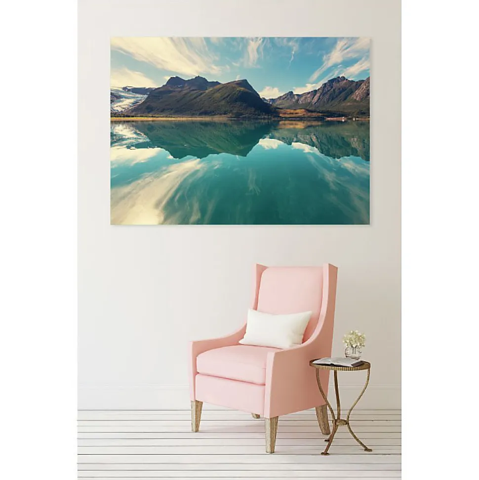 Tableau toile en kit SVARTISEN NORVEGE 180 x 130 cm - Toile textile sans PVC, Made in France par Scenolia