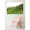 Tableau toile en kit THÉ VERT 180 x 130 cm - Toile textile sans PVC, Made in France par Scenolia