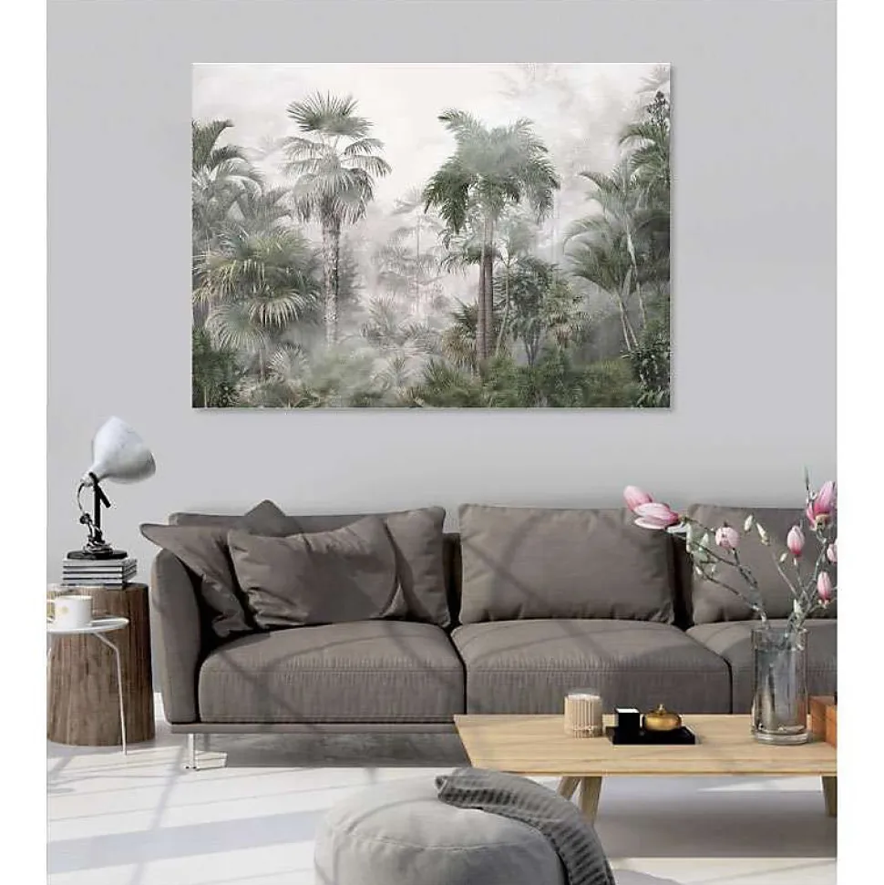Tableau toile en kit VOILE BRUMEUX 180 x 130 cm - Toile textile sans PVC, Made in France par Scenolia