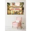 Tableau toile en kit WELCOME TO LAS VEGAS 180 x 130 cm - Toile textile sans PVC, Made in France par Scenolia