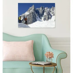 Tableau toile XXL en kit Vallée Blanche 60 x 40 cm - Toile textile sans PVC