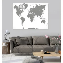 Tableau toile XXL en kit Une Nuance De Gris 180 x 130 cm - Toile textile sans PVC